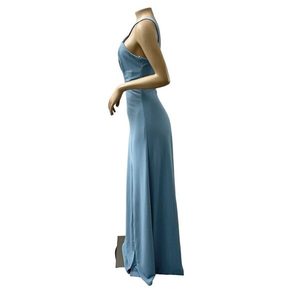 Birdy Grey Gene Dusty Blue Maxi Formal Bridesmaid Dress Large NWT - Picture 6 of 15